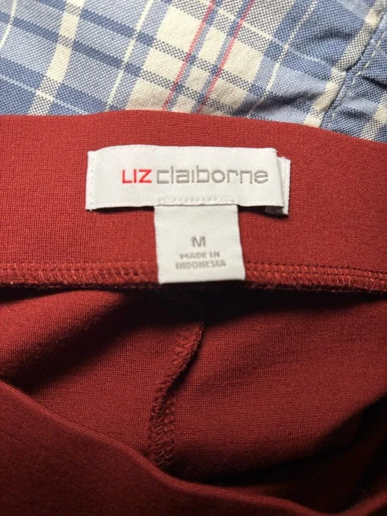 Liz Claiborne Deep Orange Pencil Skirt Size M - Picture 2 of 5